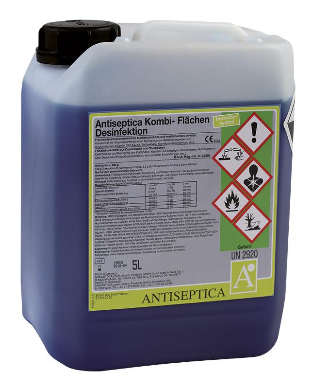 Antiseptica Kombi 5L flüssig Flächendesinfektion