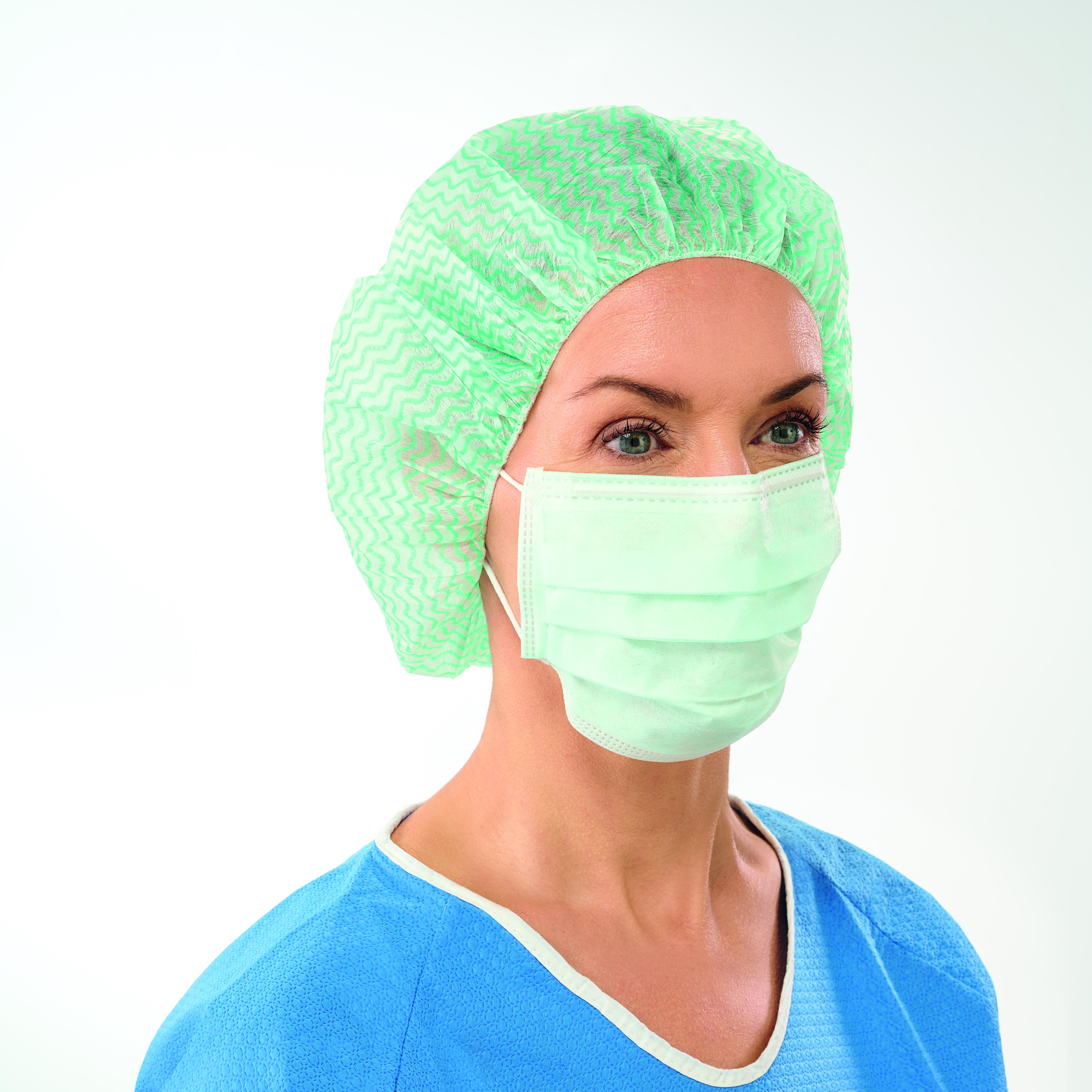 Lohmann & Rauscher International GmbH & Co. KG Sentinex Classic EL OP-Maske, grün mit Ohrschlaufen, unsteril, 50 Stk