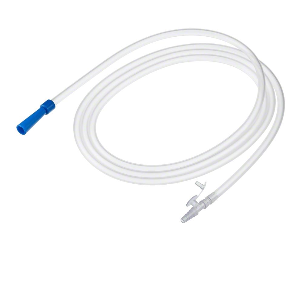 B. Braun Melsungen AG Vacufix Absaugschlauch AP 50 CH25 Länge 300cm 2 graue Trichter