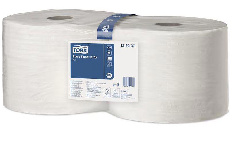 SCA HYGIENE PRODUCTS GMBH Tork Standard Papierwischtücher PK 2 Rll, weiß, 510 m, 2-lagig,f. W1 System