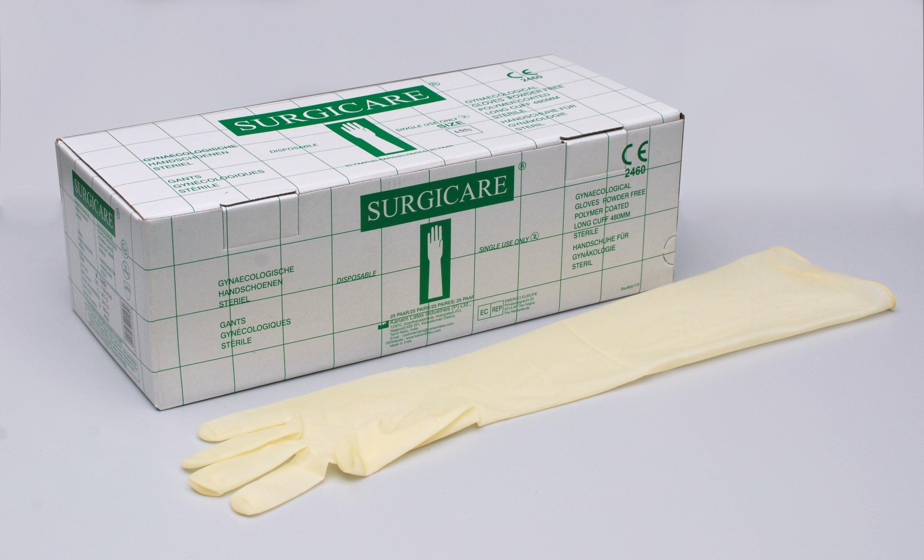 Gyn-OP-Handschuh Latex Gr. S, steril, 25 Paar