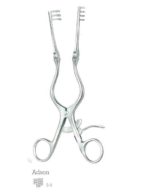VEHU-MEDICAL Wundspreizer Adson stumpf 20,0cm mit Gelenk, 3x4 Zähne