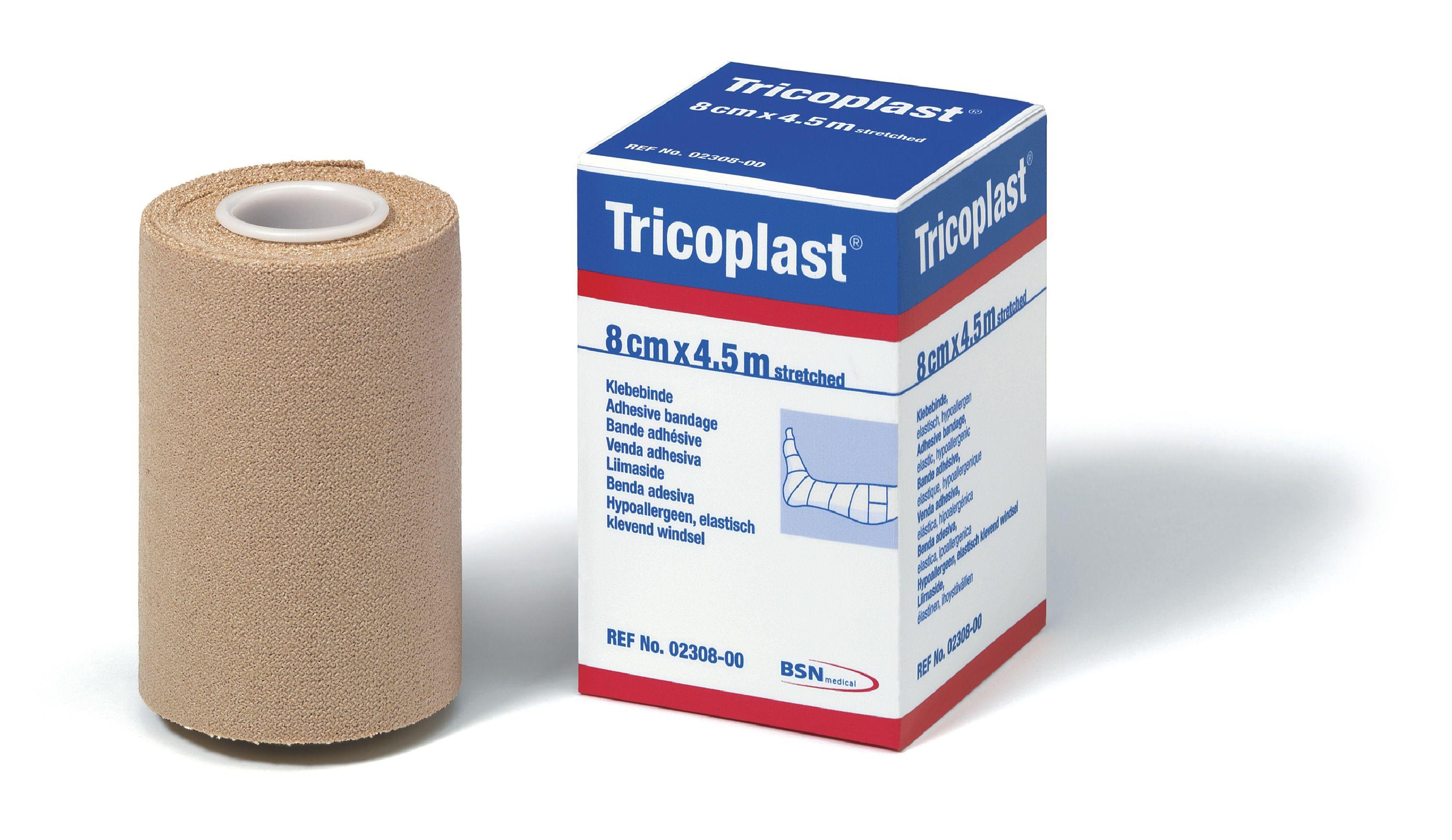 Tricoplast 8cm x 2,5m längs/querelast. Klebebinde