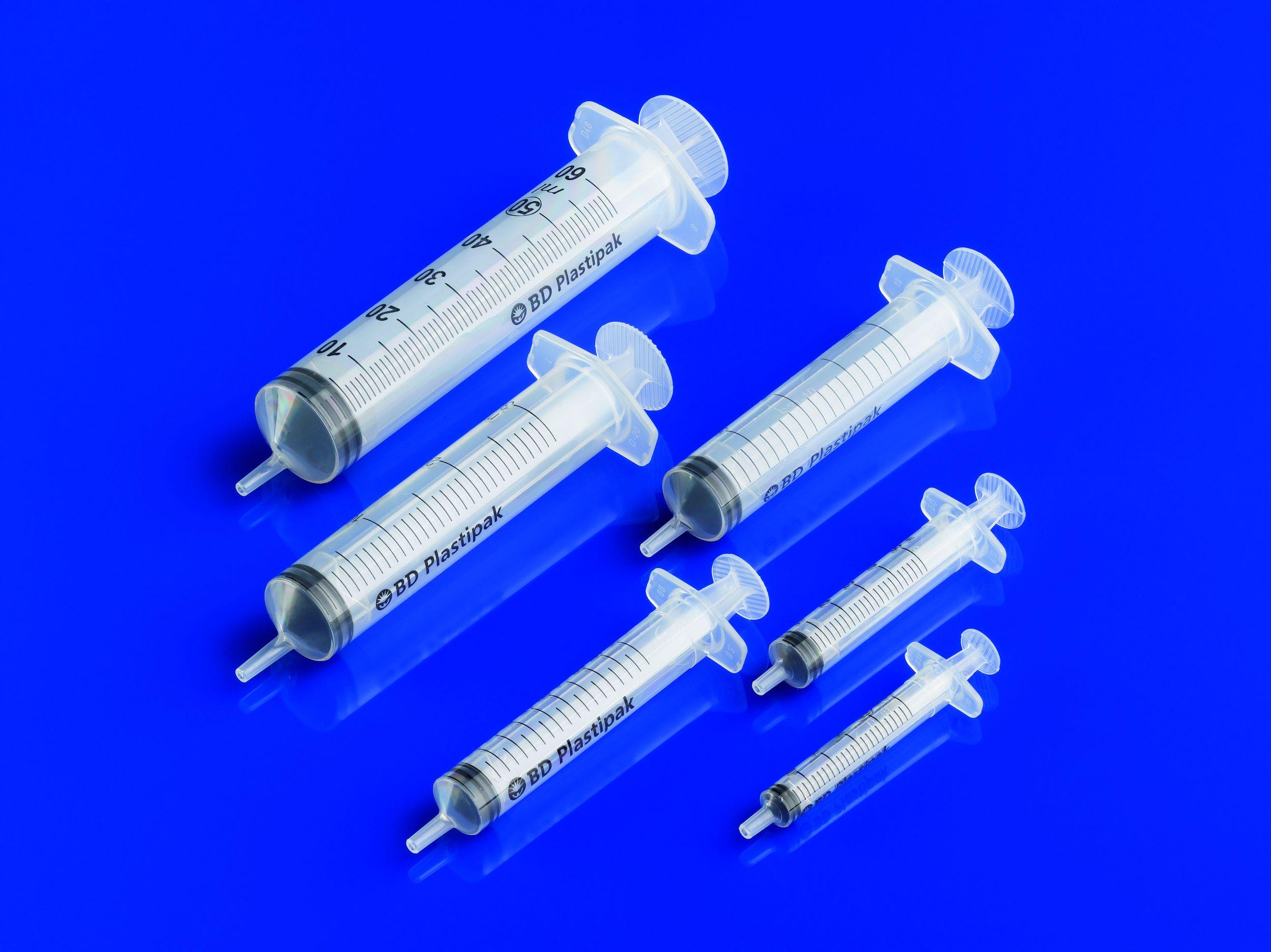 BD Plastipak Spritzen m.Luer-Ansatz PK 60 50ml, exzentrisch 3-tlg.