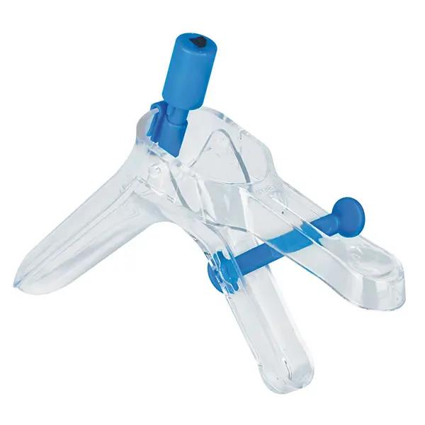 Mediware E-Vaginalspekulum Gr.S PK 100 24mm Ø, blau, m. Steckverschluss