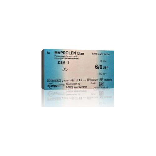 Catgut GmbH Maprolen 4/0 blau 17403230 AP 24 DS19 45cm