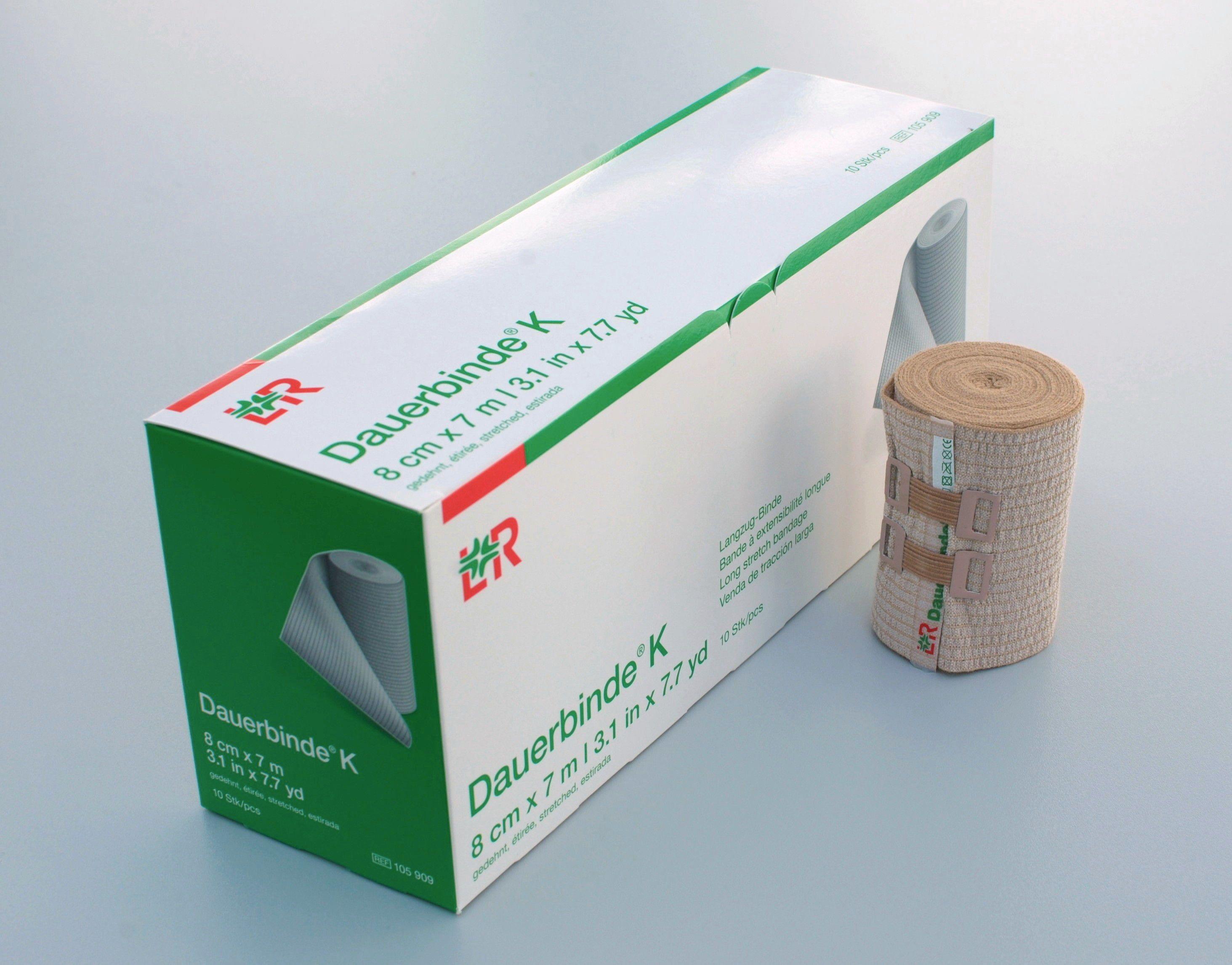 Lohmann & Rauscher International GmbH & Co. KG Dauerbinde K Langzugbinde 8cmx7m,10 St.lose im Kt.