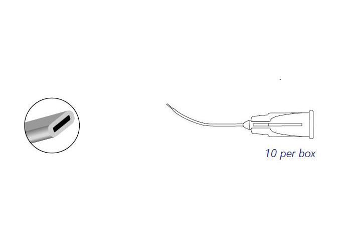 BVI Vistitec Hydrodissektionskanüle 27G AP 10 0,40x22mm, horizontal abgeflacht