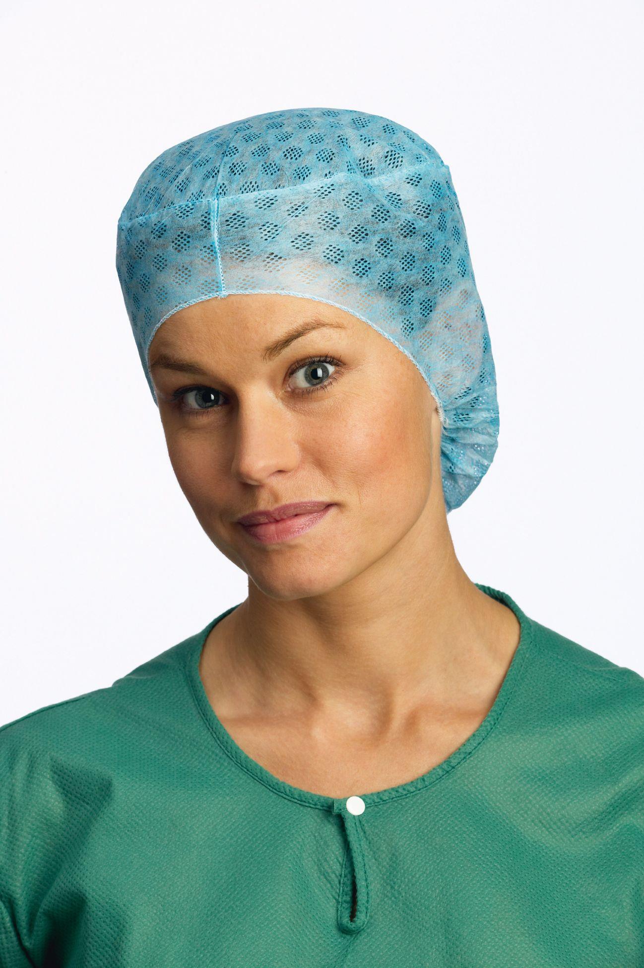 Barrier OP-Haube TOP grün Ap 120 f. langes Haar