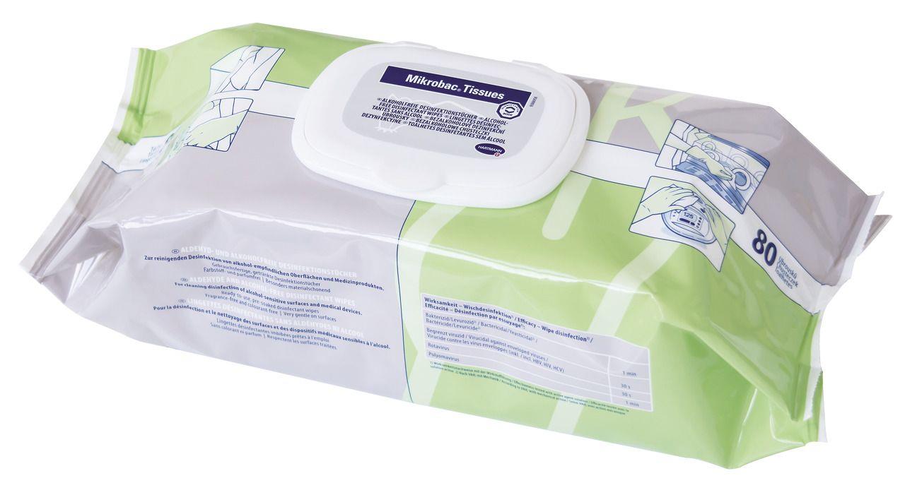 Paul Hartmann AG Mikrobac Tissues Desinfektionstücher AP 80 Tücher alkohol/aldehydfrei Fläch