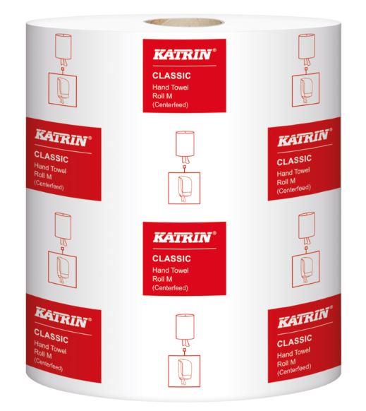 Katrin Classic Handtuchrollen 2-lg. PK 6x152m weiß, 20,5x38cm