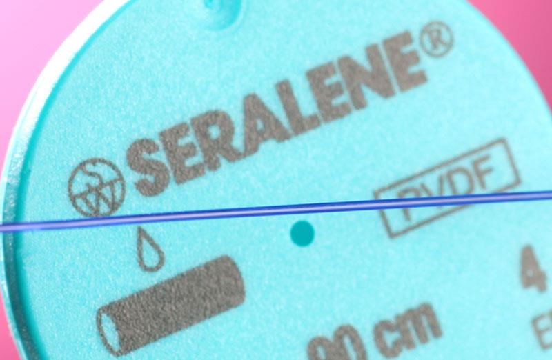 Serag-Wiessner GmbH & Co.KG Seralene 4/0 blau LO15341C AP 24 HR-17 75cm