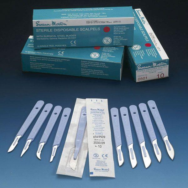 Swann-Morton Limited Swann Morton Einmalskalpelle Fig.15C AP 10 steril, Alu/Kunstst. Peel-Pck