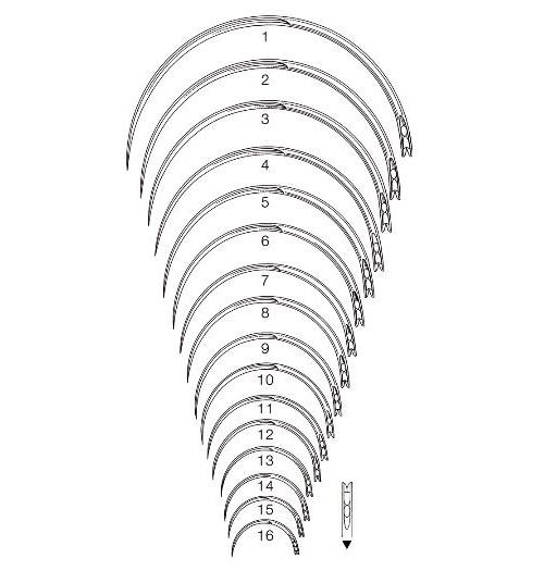 Chir. Nadel GR PK 12 1/2 Kreis, Figur 10