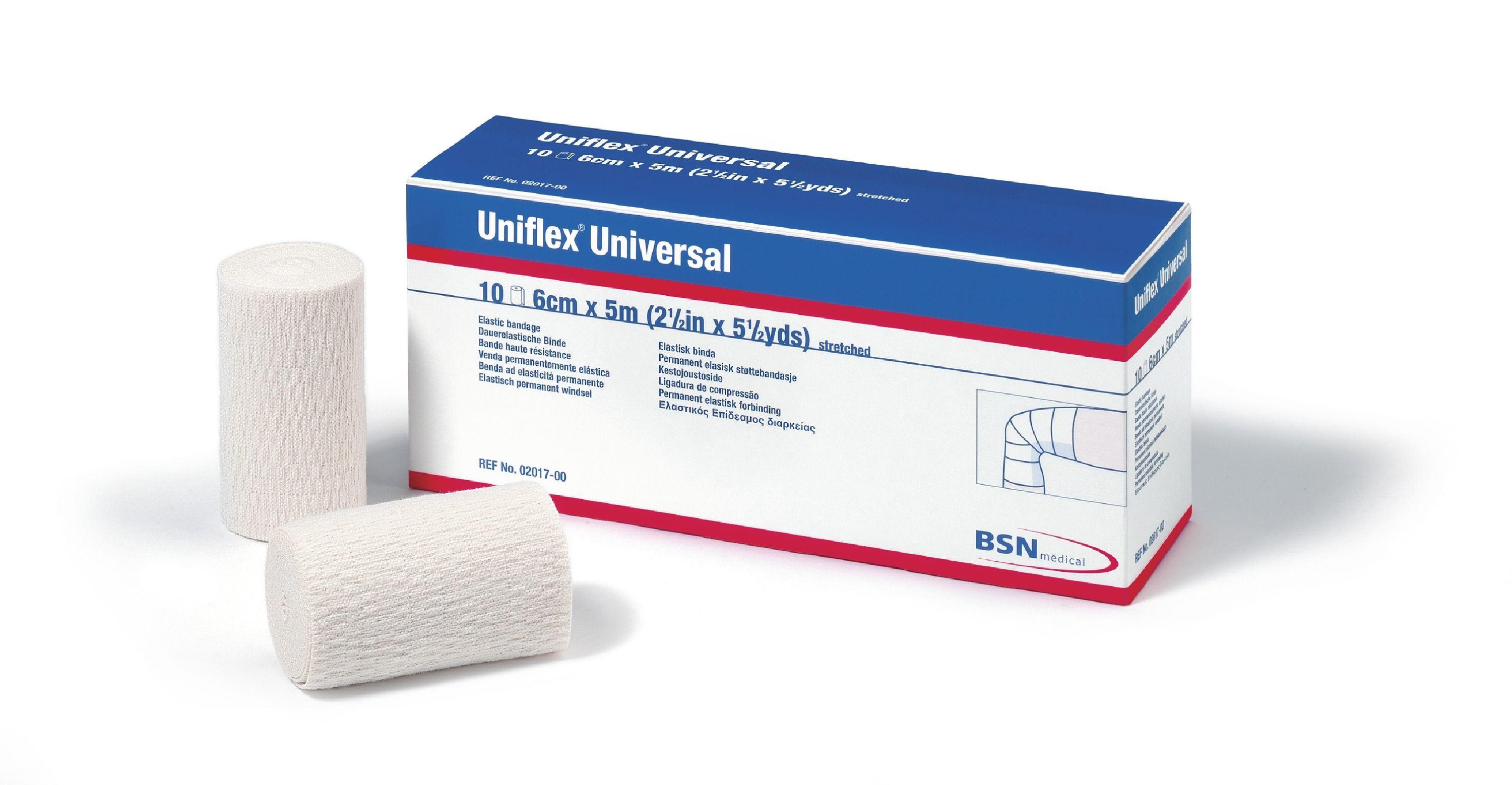 BSN medical GmbH Uniflex Universal 6cm x 5m AP 10 dauerel. Universalbinde, weiß