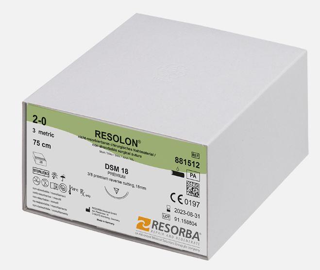 Resorba Medical GmbH Resolon 4/0 blau monofil 88144 AP 36 DS 18 45cm