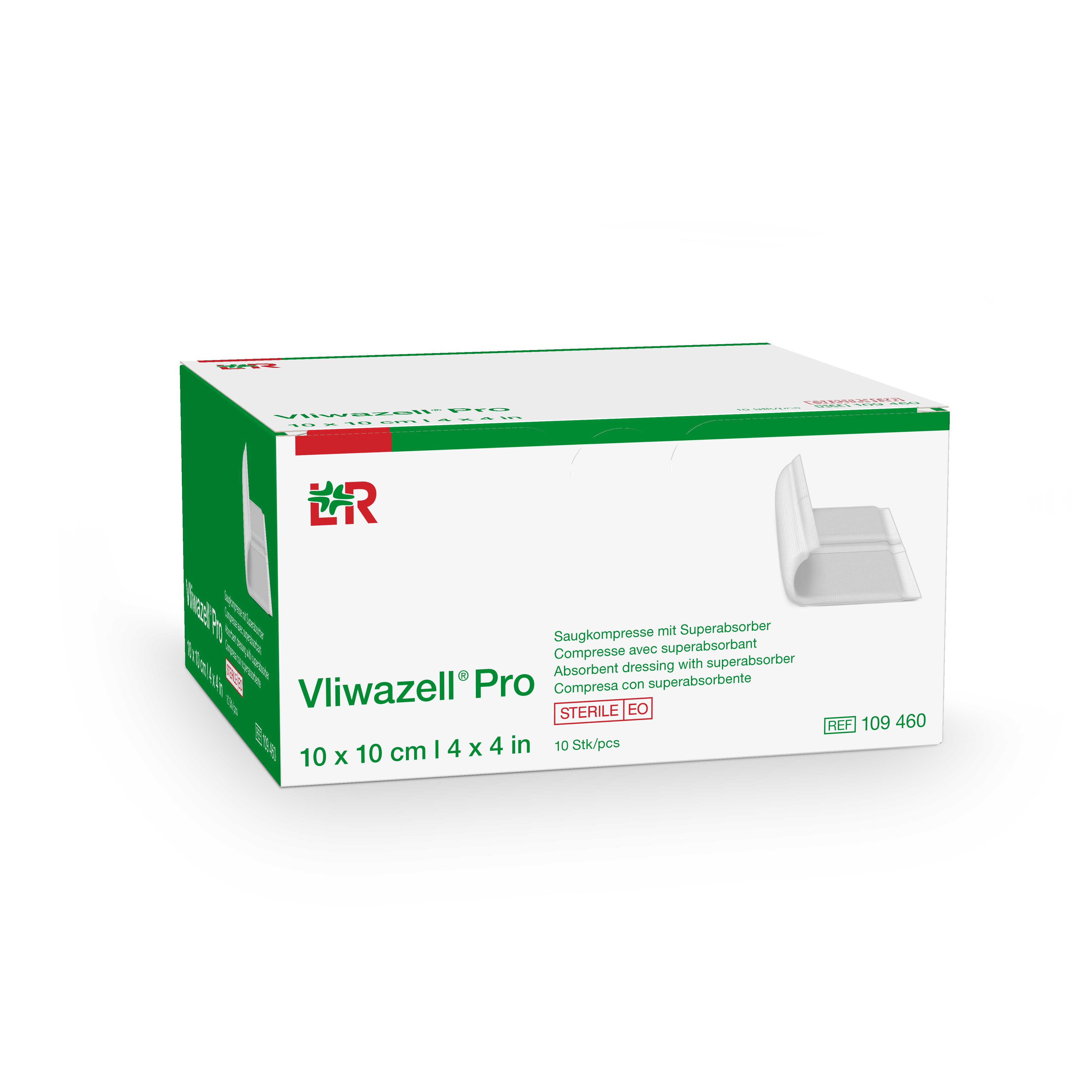 Lohmann & Rauscher International GmbH & Co. KG Vliwazell Pro 10x10cm, 10 Stück, steril - Bild 2