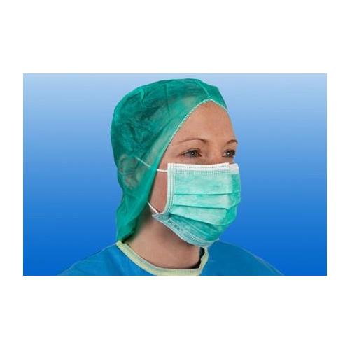Noba-OP-Maske AP 50 grün mit elastischen Schlaufen