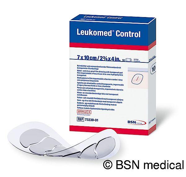 Leukomed Control 5x7cm steriler AP 10 Transparentv. m. transp. Wundaufl.
