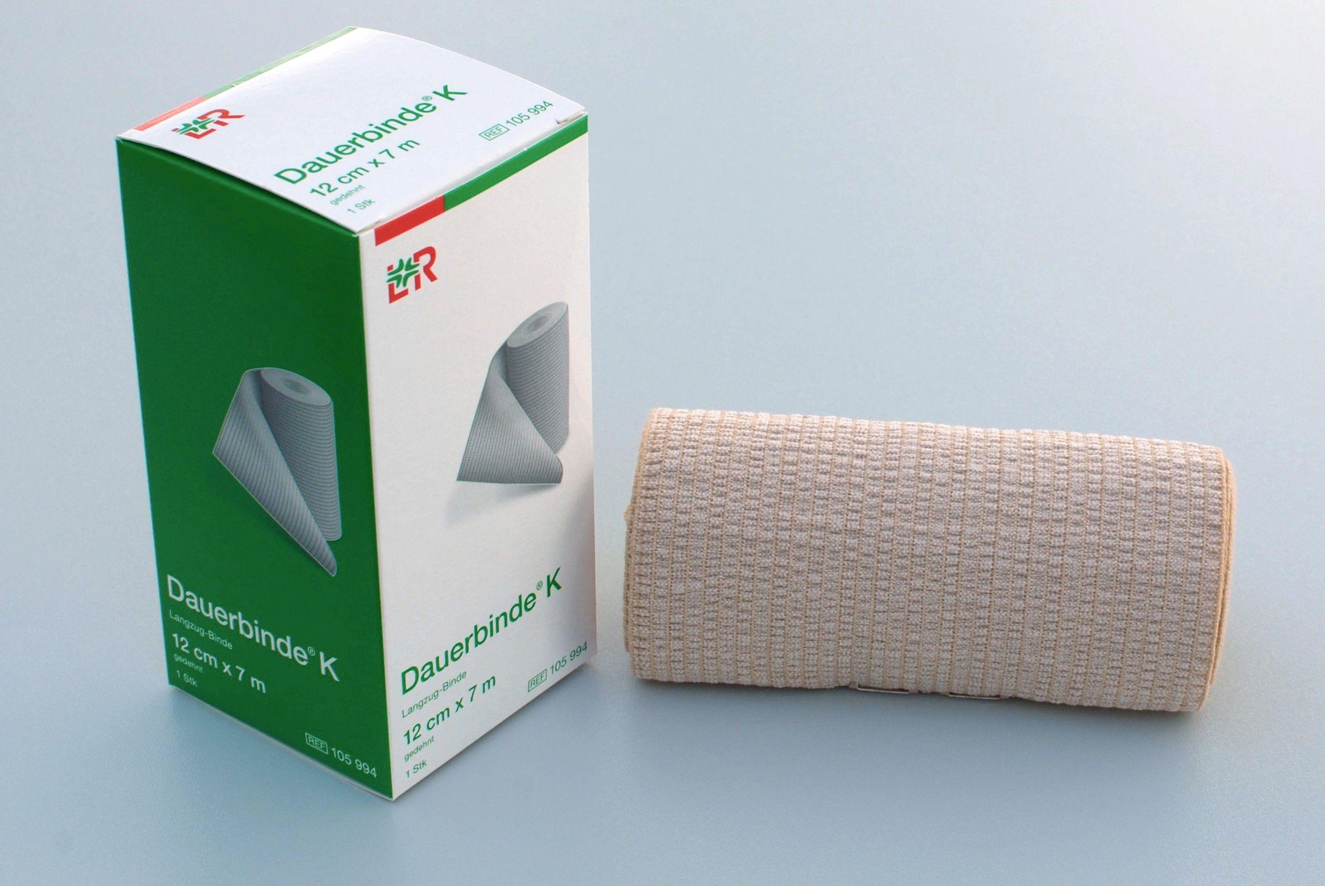 Dauerbinde K Langzugbinde 12cmx7m, einzeln verpackt