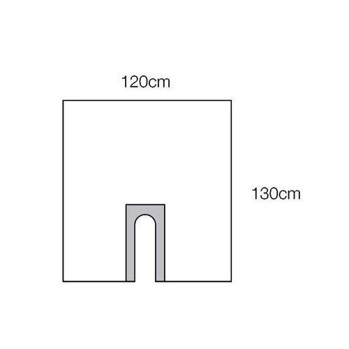 Steri-Drape Schlitztuch AP 4x10 120x130cm m. Klebezone