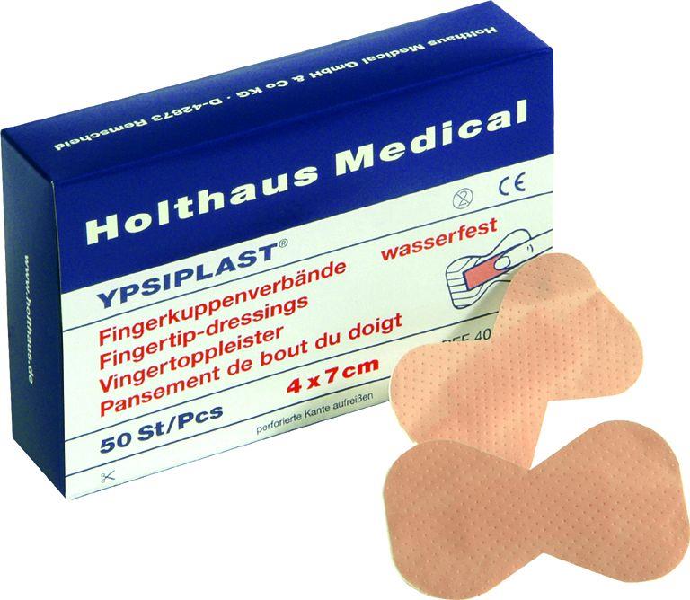 HOLTHAUS Ypsiplast Fingerkuppenverband 4x7cm AP 50 wasserfest