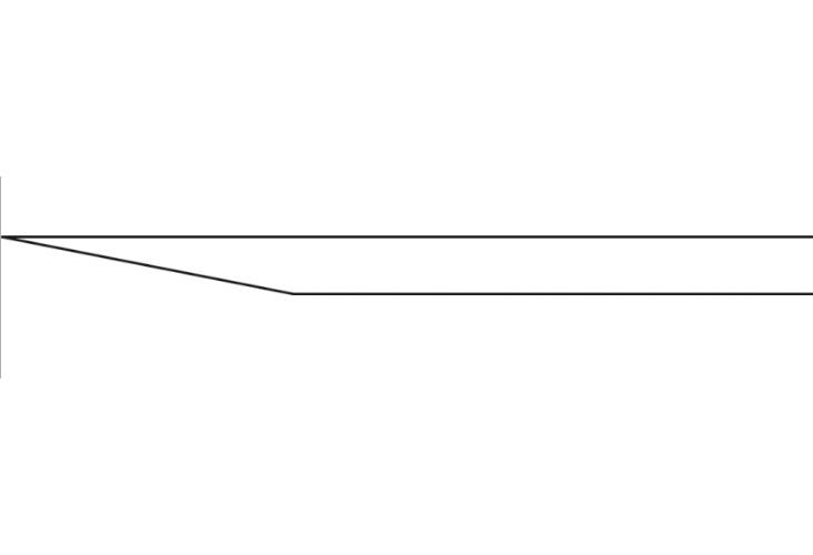 AESCULAP Cottle Flachmeissel 4mm gerade ohne Griff 18cm