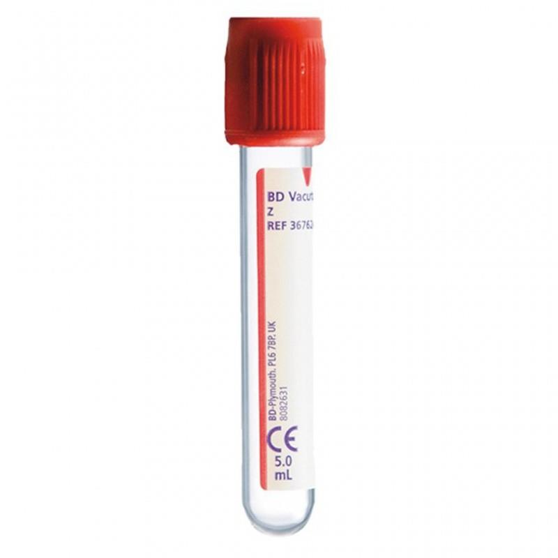 BD Vacutainer Serumröhrchen 5ml rot AP 100, ohne Zusatz