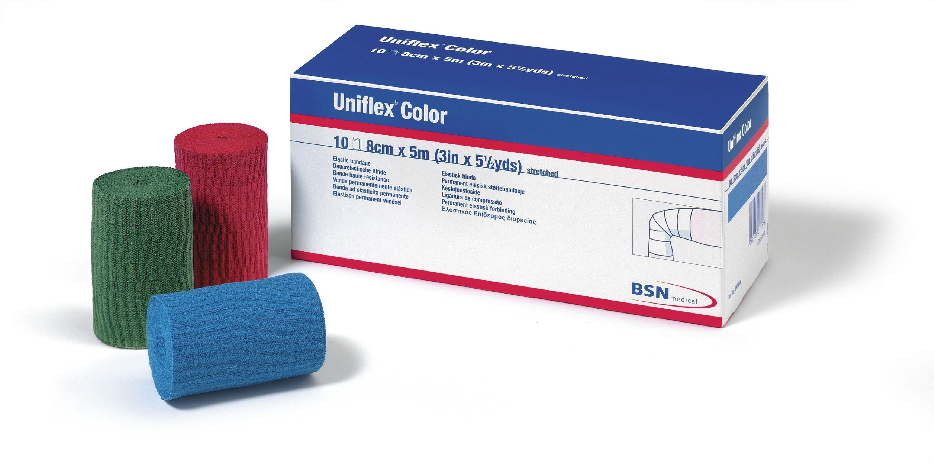 Uniflex color 10cm x 5m grün AP 10 dauerelast. Universalbinde