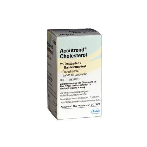 ROCHE DIAGNOSTICS DEUTSCHLAND Accutrend Cholesterol Teststreifen AP 25 quant. Cholesterolbestimmung