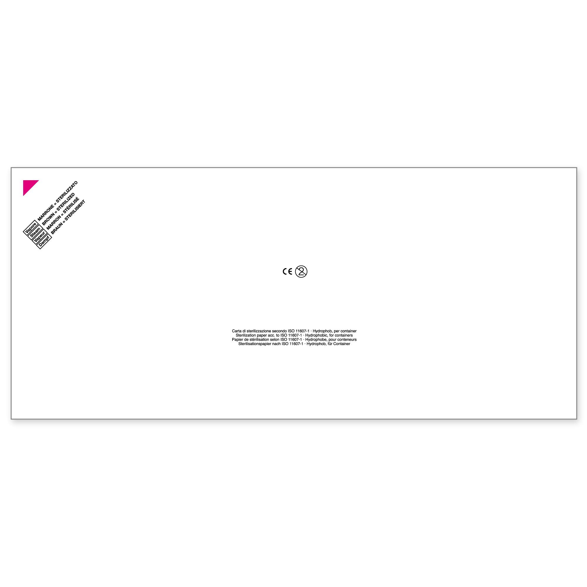 Containerfilter aus Papier 240x540mm PK 100 mit Dampfindikator