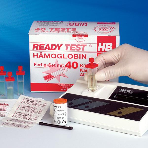 Readytest Vierkant-Küvetten -HB- AP 40 f. Compur-Bayer