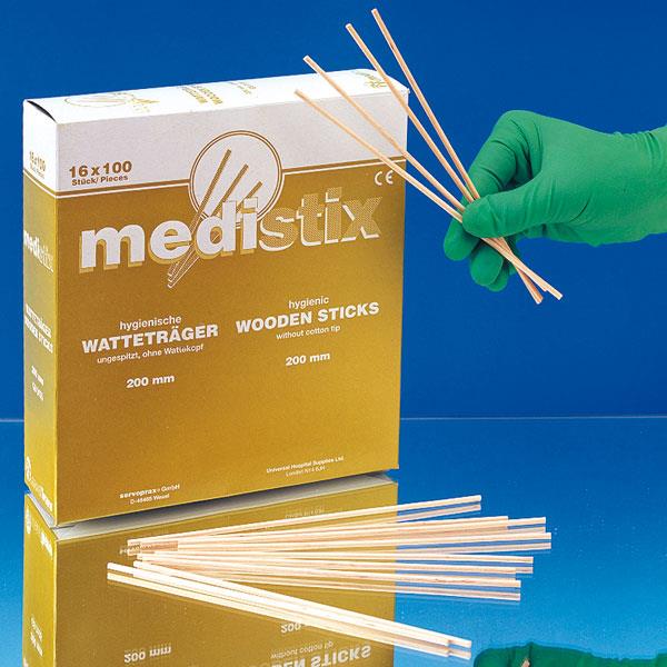 Medistix Watteträger 200mm AP 100 3mm Durchmesser, ungespitzt