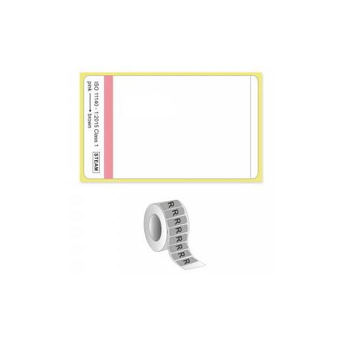 Einzeletiketten weiß auf Rolle 58,5x35mm Rolle á 1000 St. doppelt selbstklebend