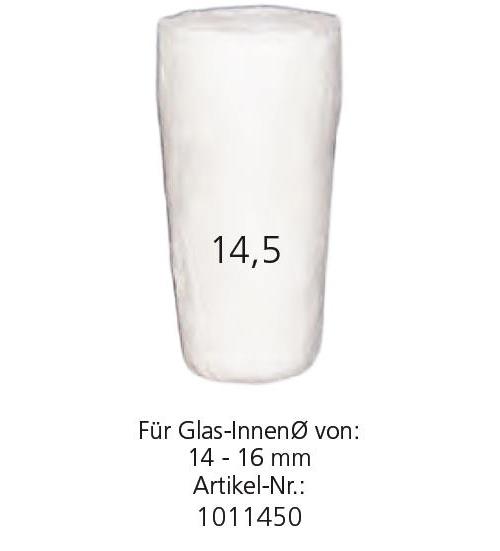 Steristopfen Nr. 14,5 aus Zellstoff AP 1000 f.Gläser Innendurchm.14-16,0mm