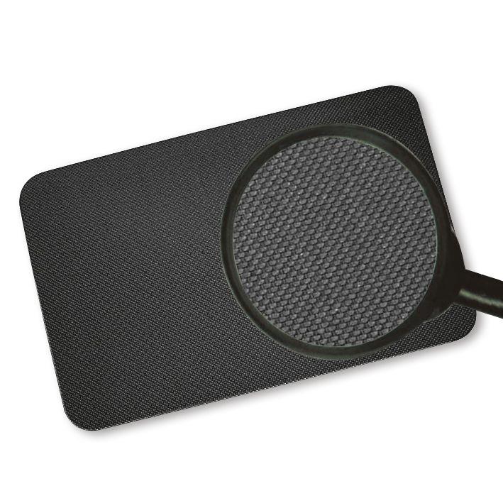 MEGRO Liegenauflage/Fussmatte 60x40cm schwarz Vinylschaum,Höhe ca. 6mm