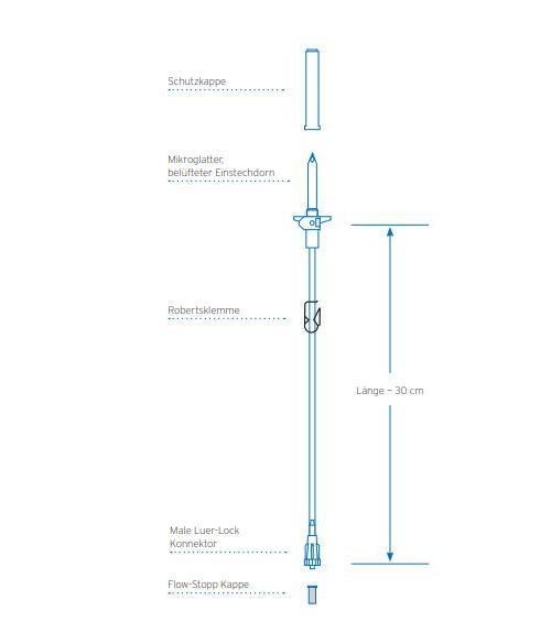 Fresenius Kabi AG Secondary Line SL PVC-frei 38cm PK 60 Infusionsbesteck