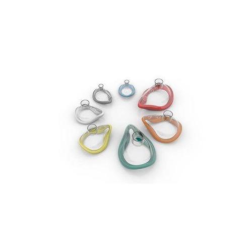 INTERSURGICAL (EXTRUDAN SURG.) ClearLite Anästhesie-Maske Gr. 4 PK 35 f. Erwachsene grün mit Hakenring