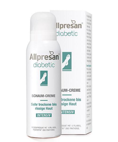 Allpresan Fuss-Schaum-Creme diabetic 125ml für die Intensivtherapie