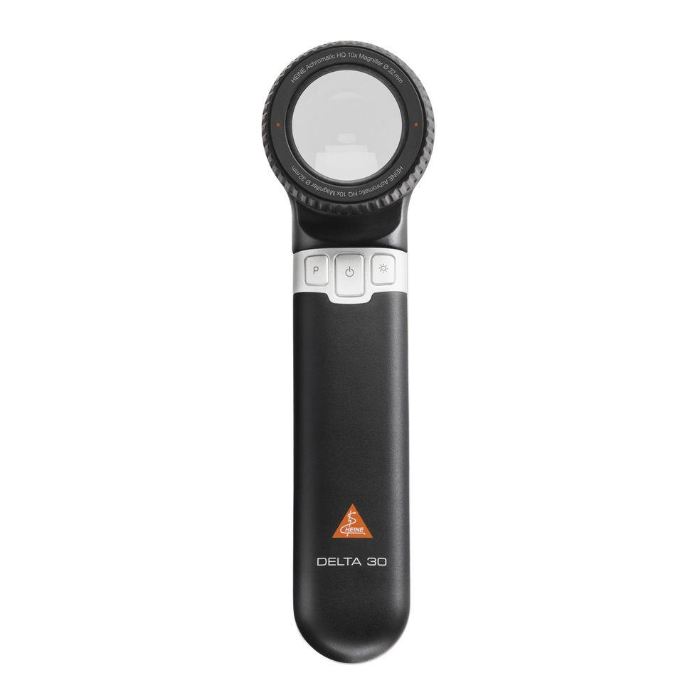 HEINE OPTOTECHNIK DELTA 30 Dermatoskop LED mit Kontaktscheibe mit Skala, USB Kabel