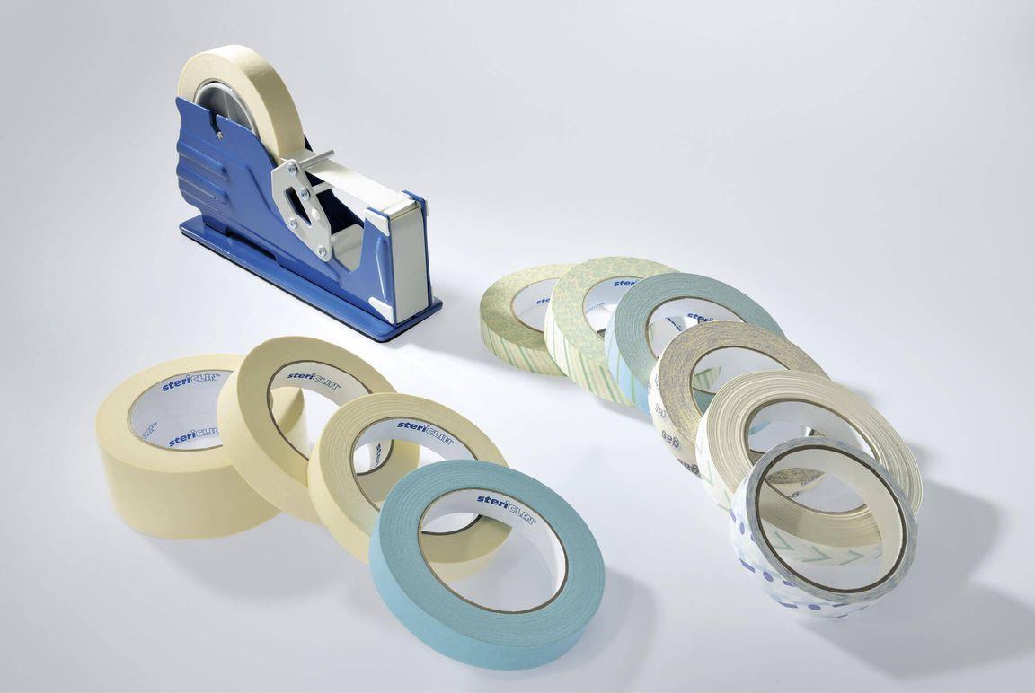 Vereinigte Papierwarenfabriken GmbH Stericlin Steri-Klebeband 19mmx50m beige, mit Steam-Indikator