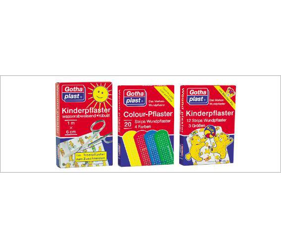 Gothaplast Kinderpflaster AP 12 Strips in 3 Größen