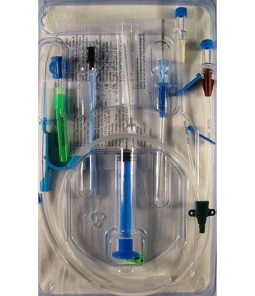 2-Lumen-Zentraler Venenkatheter 8Fr. AP 5 2x14 Ga.,20cm Kathetereinführlänge