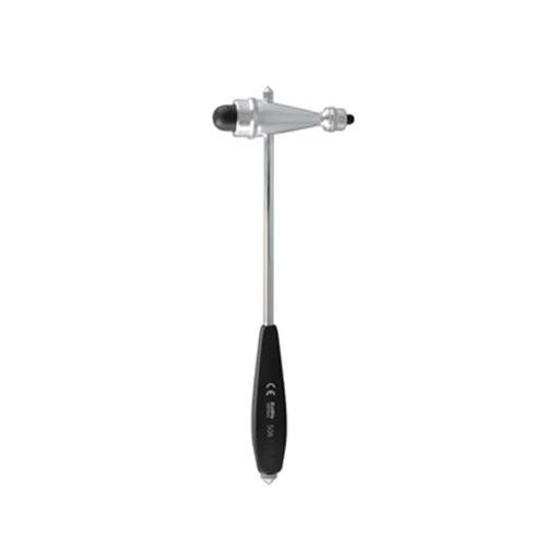 Trömner Reflexhammer schwarz. Griff leicht m.Pinsel u. Nadel