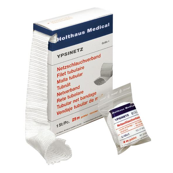 HOLTHAUS Ypsinetz Netzschlauchverband Gr. 4 für Kopf / Kinderrumpf 25m gedehnt