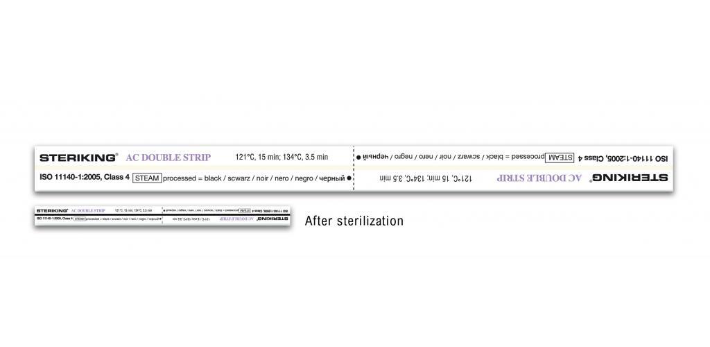 WIPAK Steriking AC Dampfstreifen AP 250 Sterilisations-Indikator