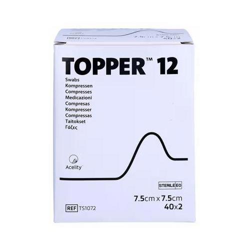 Topper 12 7,5x7,5cm AP 200 unsteril, Vliesstoffkompr.