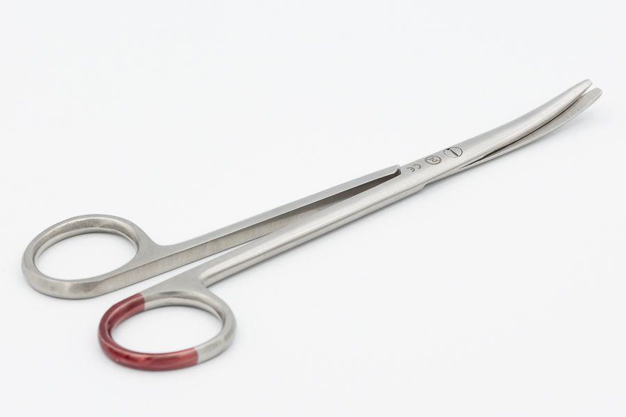 AMEPRO GMBH Metzenbaum Schere st/st gebogen AP 25 14,5cm zum Einmalgebrauch