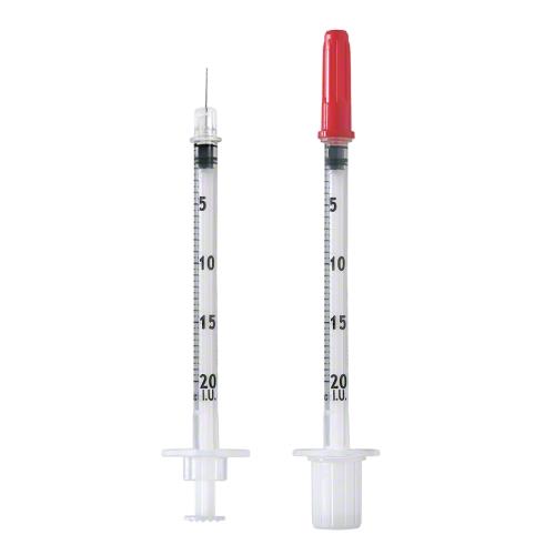 B. Braun Melsungen AG Omnican 20 0,5ml m. Kanüle einz. verpackt PK 100 0,30x8mm f. 20 I.U.