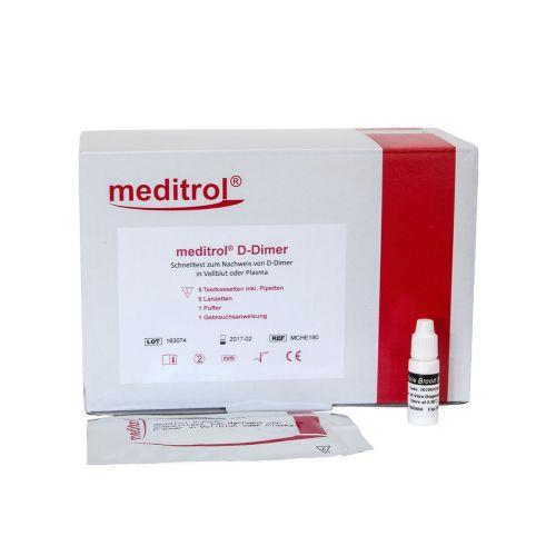 MEDICHEM meditrol® D-Dimer Schnelltest PK 10 Kassetten f. Plasma- o. Vollblutproben